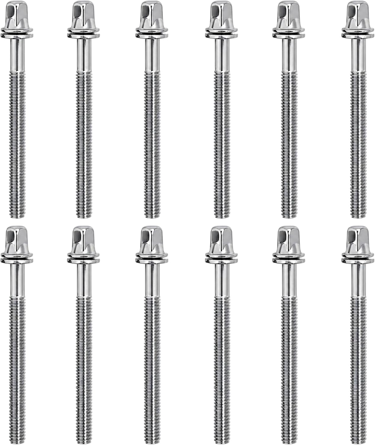 VARILLAS DE TENSIÓN PARA BATERÍA AIAS 2 3/4 PULGADAS 12 UNIDADES CON ARANDELAS CROMADAS - 3