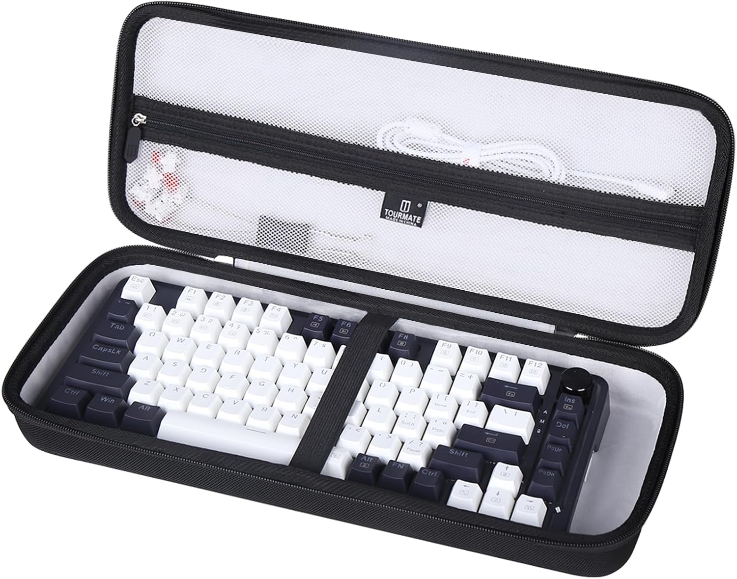 ESTUCHE RÍGIDO TOURMATE PARA TECLADO MECÁNICO KEYCHRON K673 PRO Y OTROS MODELOS - 1