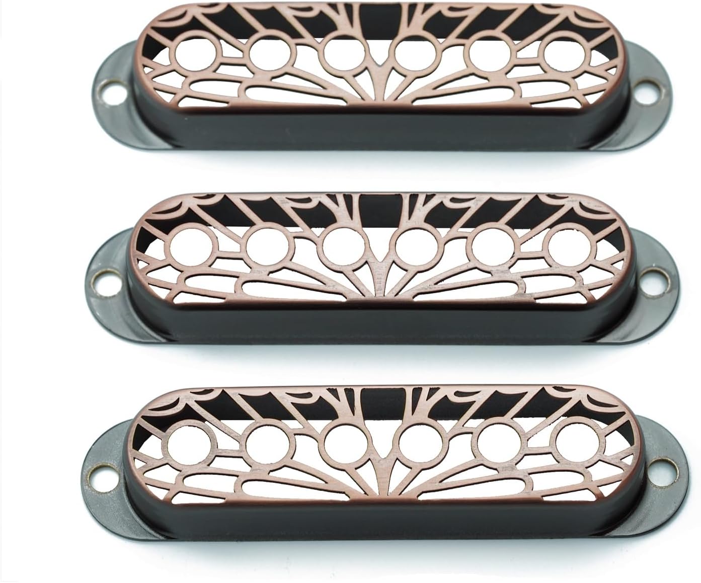 CUBIERTAS PARA PASTILLAS DE GUITARRA SINGLE COIL GUYKER PS005 COBRE 3 PIEZAS 52MM - 1