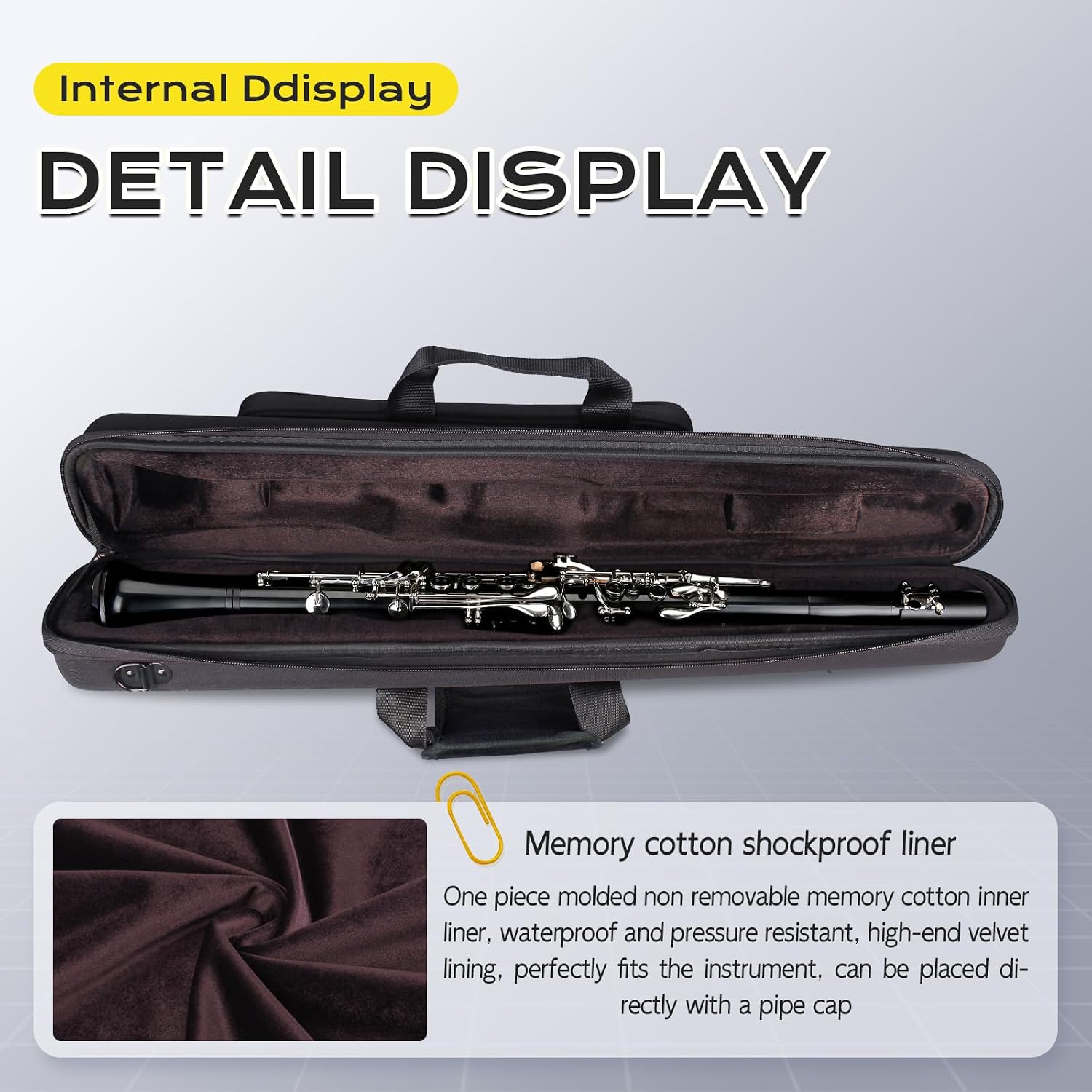 ESTUCHE PARA CLARINETE BB OMEBAIGE IF-CLARINET NEGRO - 5