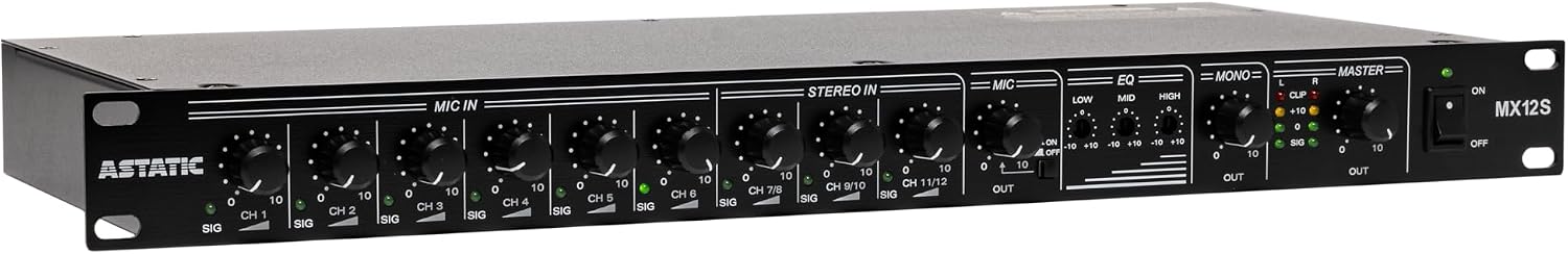 MEZCLADOR DE AUDIO CAD AUDIO MX12S 12 CANALES - 3