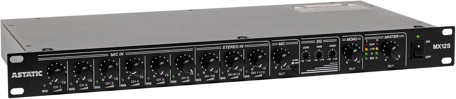 MEZCLADOR DE AUDIO CAD AUDIO MX12S 12 CANALES - 4