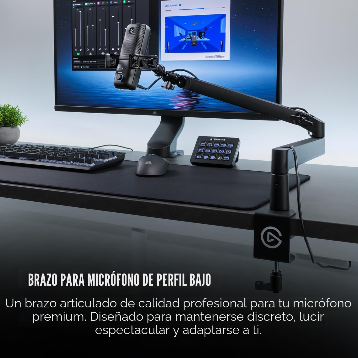 BRAZO PARA MICRÓFONO ELGATO WAVE MIC ARM LOW PROFILE - 3