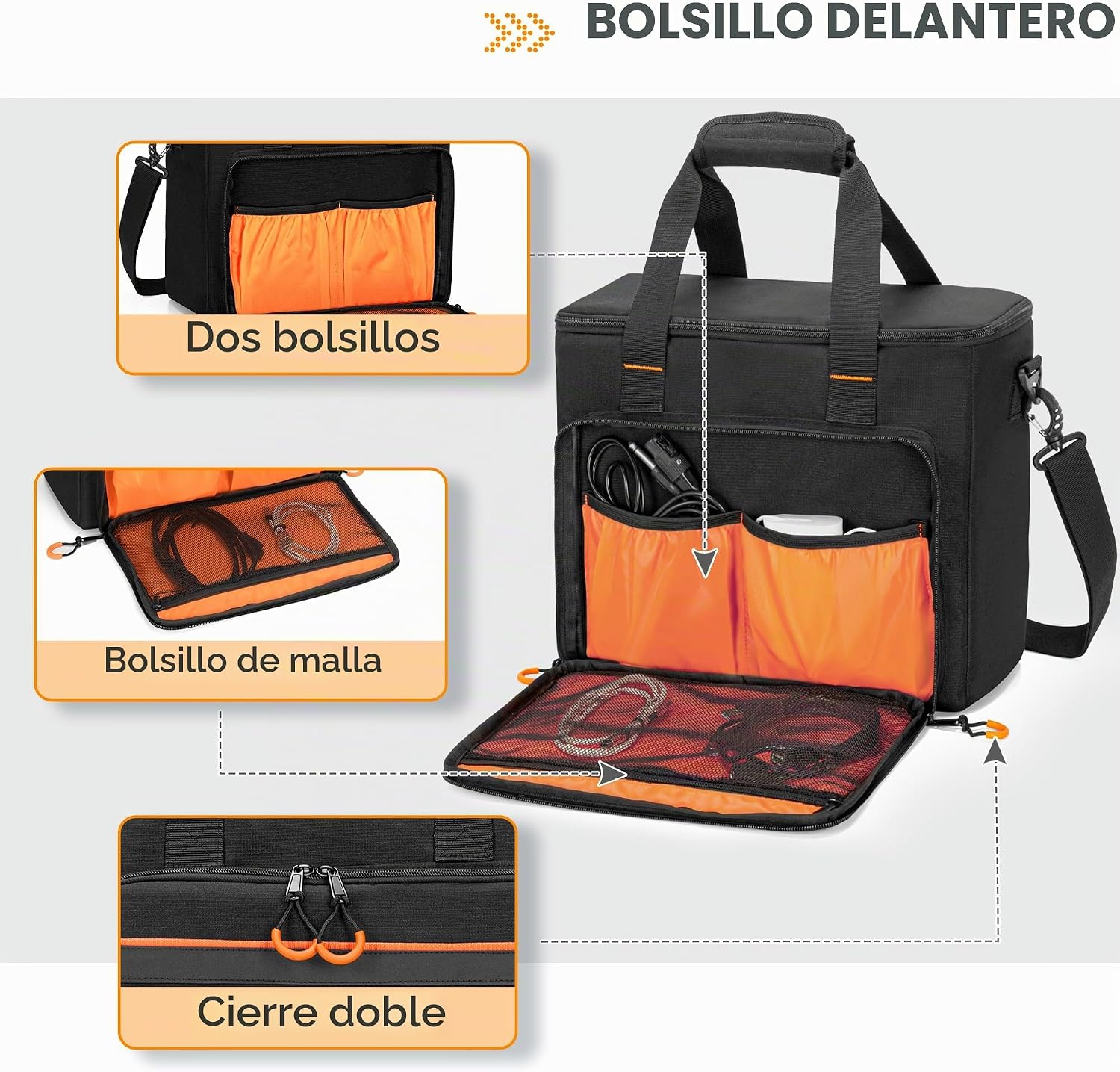 ESTUCHE PARA MICRÓFONOS PGMOON 6 RANURAS CON ACOLCHADO GRUESO - 3