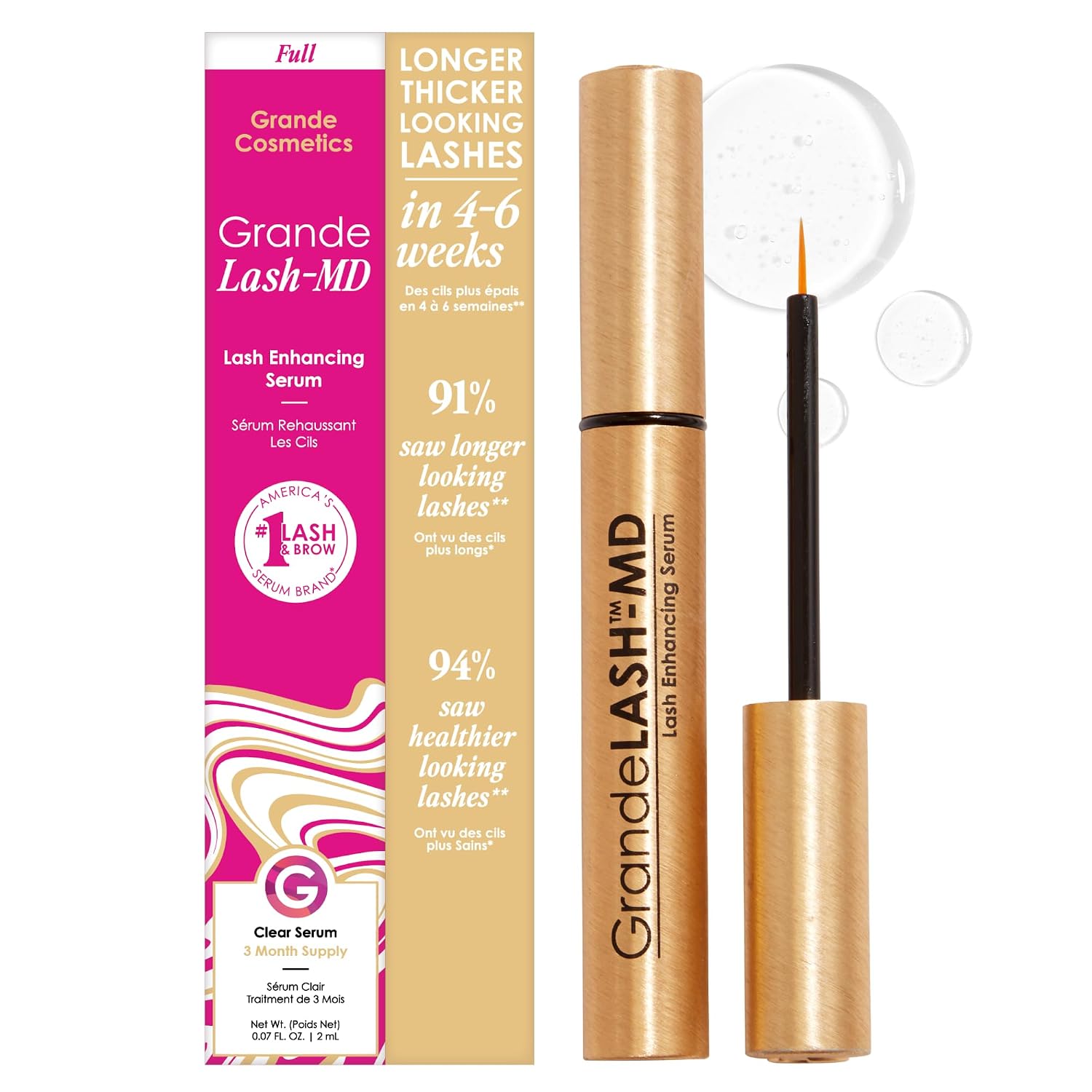 SUERO PARA PESTAÑAS GRANDE COSMETICS GRANDELASH-MD 2 ML - 1
