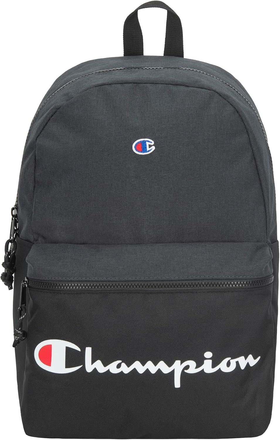 MOCHILA CHAMPION MANUSCRIPT NEGRA CON CORREAS ACOLCHADAS AJUSTABLES Y BOLSILLO PARA BOTELLA - 1