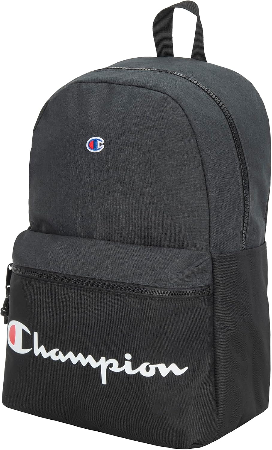 MOCHILA CHAMPION MANUSCRIPT NEGRA CON CORREAS ACOLCHADAS AJUSTABLES Y BOLSILLO PARA BOTELLA - 2
