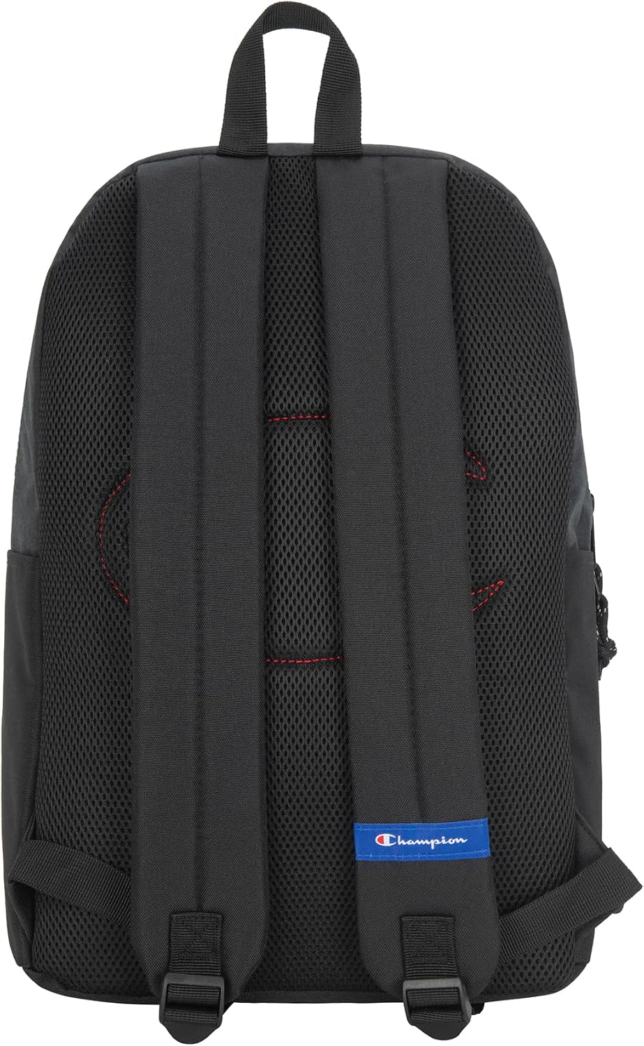 MOCHILA CHAMPION MANUSCRIPT NEGRA CON CORREAS ACOLCHADAS AJUSTABLES Y BOLSILLO PARA BOTELLA - 3