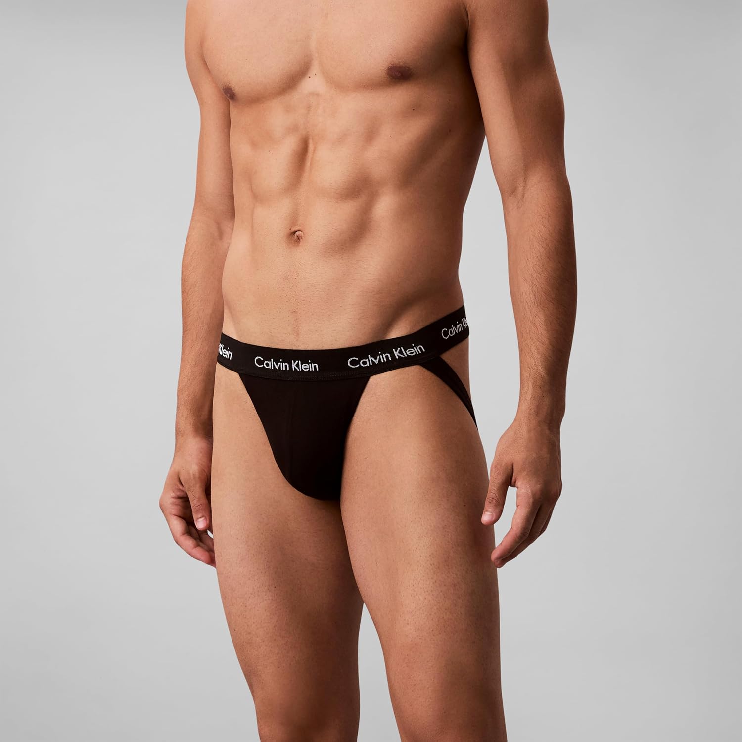 BOXERS CALVIN KLEIN COTTON STRETCH 3-PACK JOCK STRAP - 2