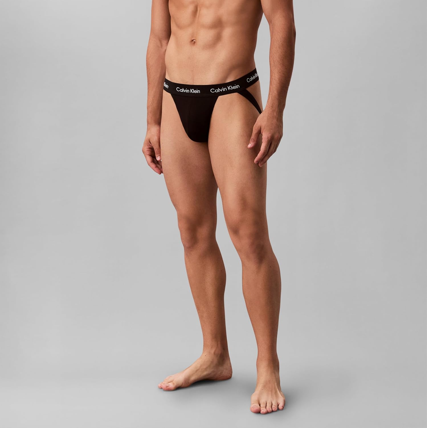 BOXERS CALVIN KLEIN COTTON STRETCH 3-PACK JOCK STRAP - 5