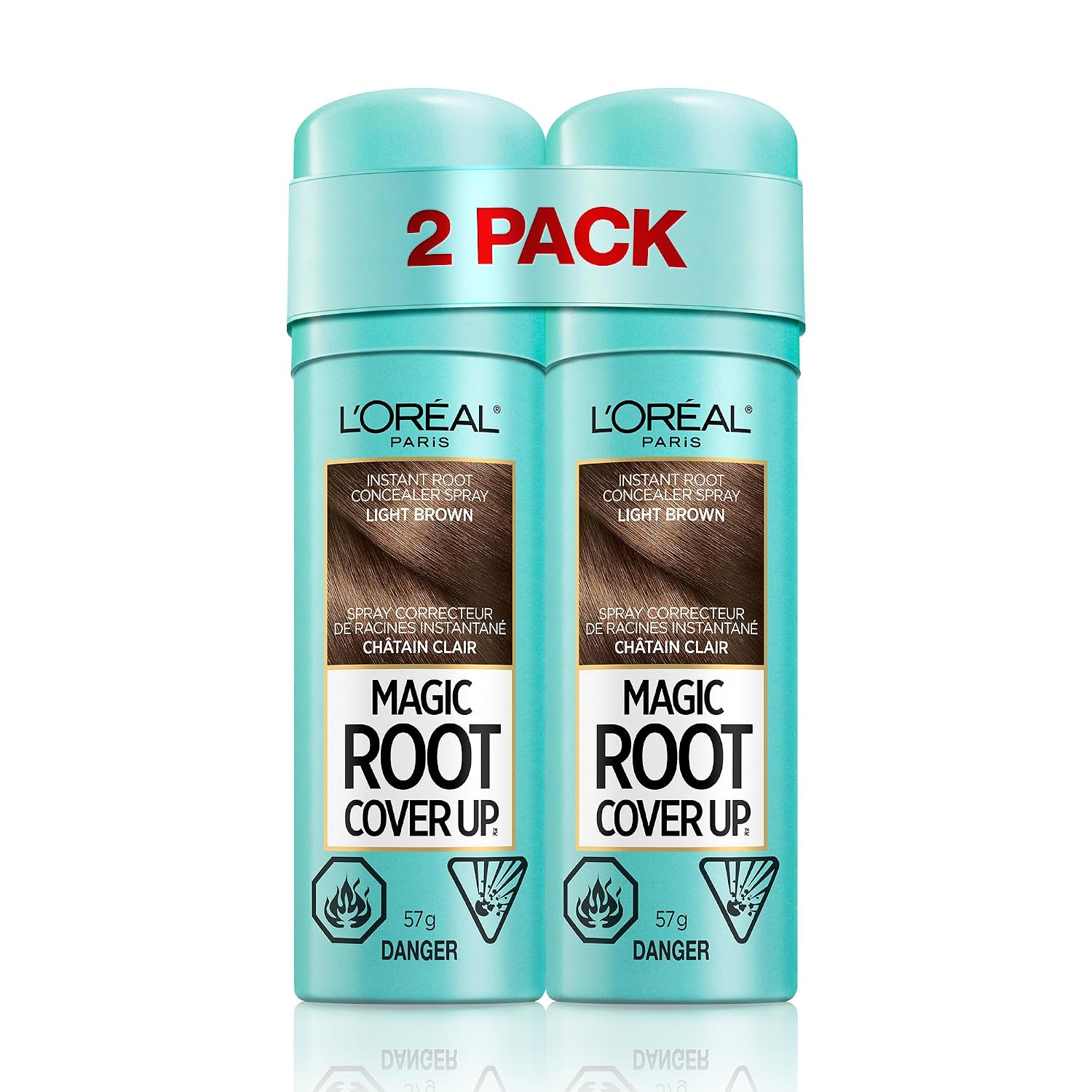 SPRAY TEMPORAL PARA RAÍCES L'ORÉAL PARIS LIGHT BROWN PACK 2 - 1