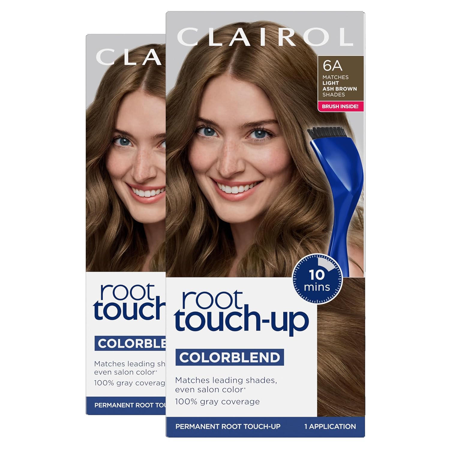TINTE PERMANENTE PARA RAÍCES CLAIROL ROOT TOUCH UP 6A CASTAÑO CENIZA CLARO PACK 2 - 1