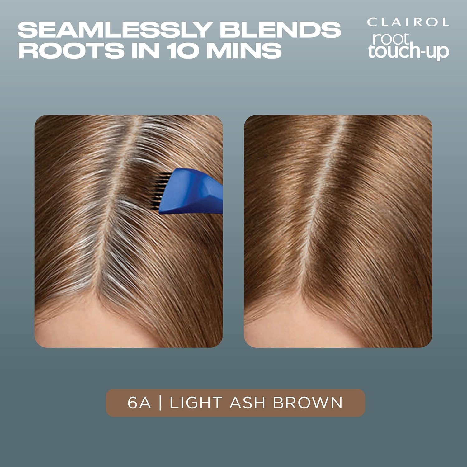 TINTE PERMANENTE PARA RAÍCES CLAIROL ROOT TOUCH UP 6A CASTAÑO CENIZA CLARO PACK 2 - 3