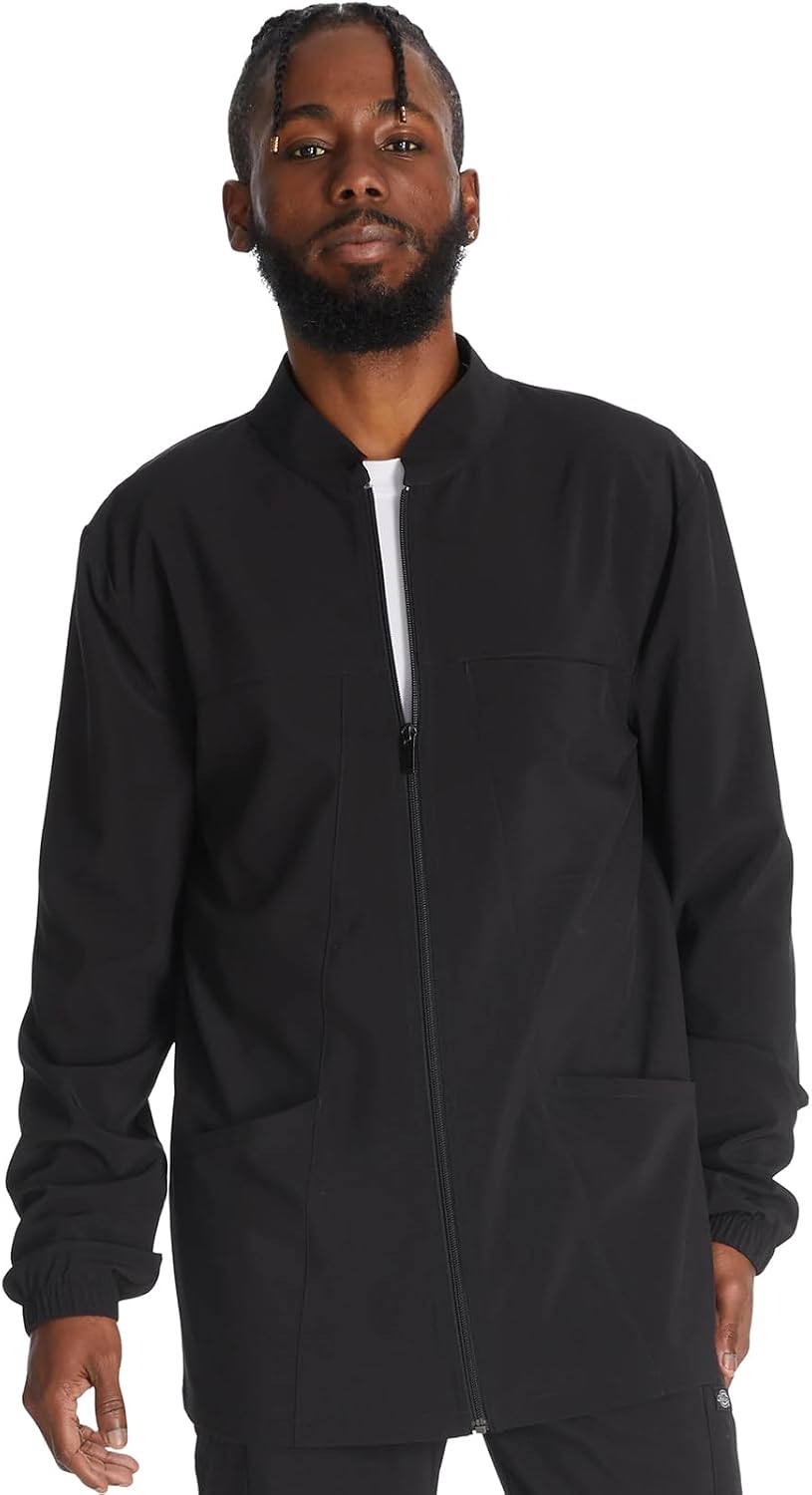 CHAQUETA PARA HOMBRE DICKIES DK342 CON CREMALLERA Y 3 BOLSILLOS NEGRA - 1