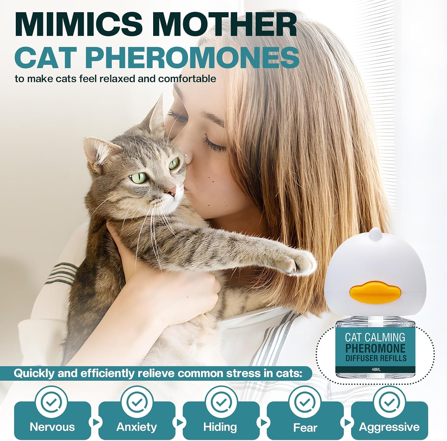 DIFUSOR DE FEROMONAS CALMANTE PARA GATOS LIWENQI 6 EN 1 - 4