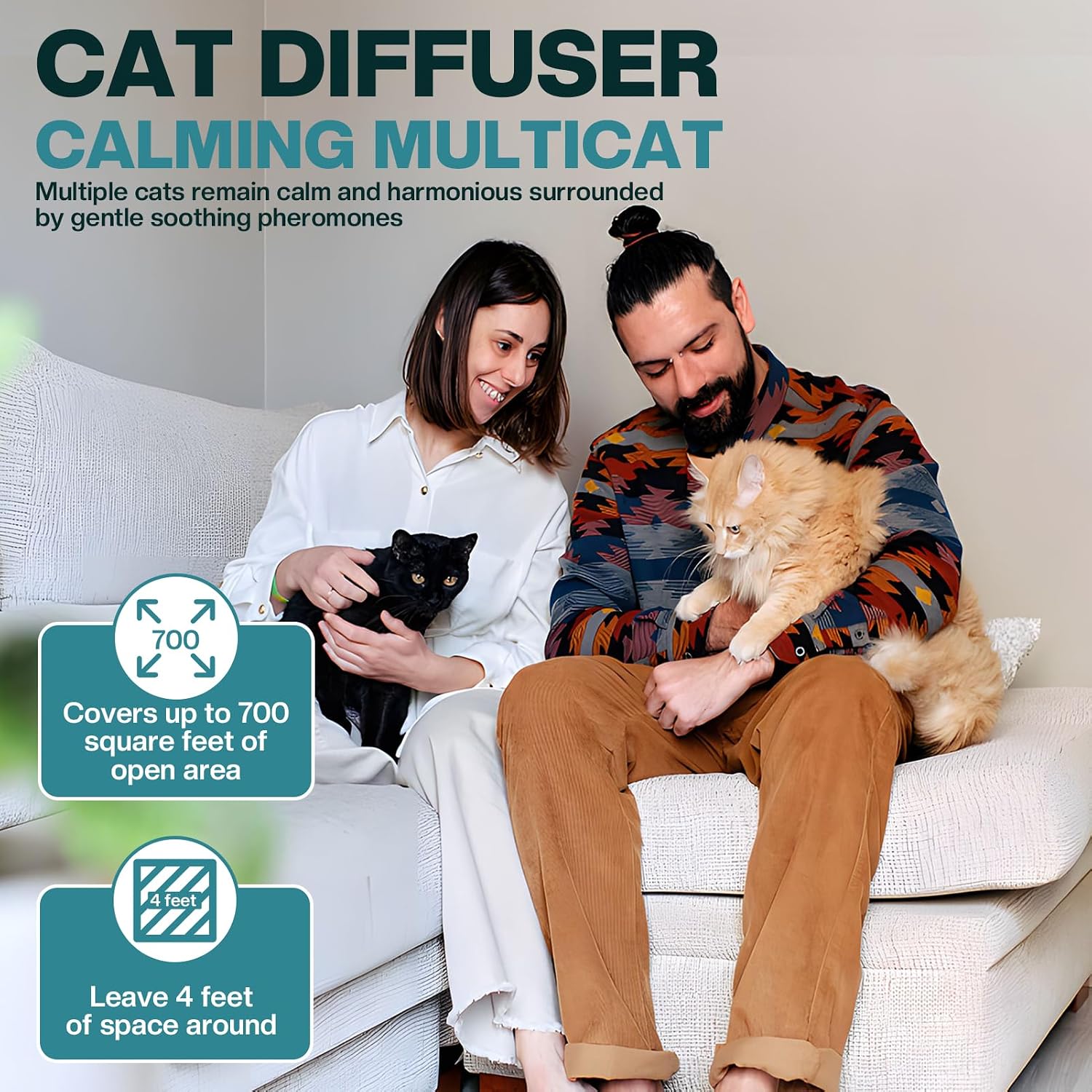 DIFUSOR DE FEROMONAS CALMANTE PARA GATOS LIWENQI 6 EN 1 - 5