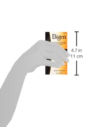 TINTE EN POLVO PERMANENTE PARA CABELLO BIGEN 58 NEGRO MARRÓN PACK 4 UNIDADES - 4