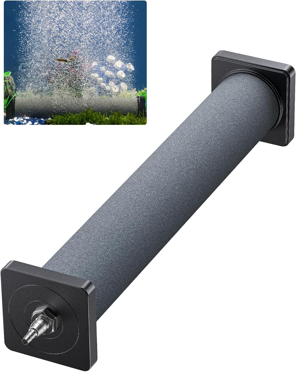 PIEDRA DE AIRE PARA ACUARIO PAWFLY 12 PULGADAS CILINDRO PARA OXIGENACIÓN - 1