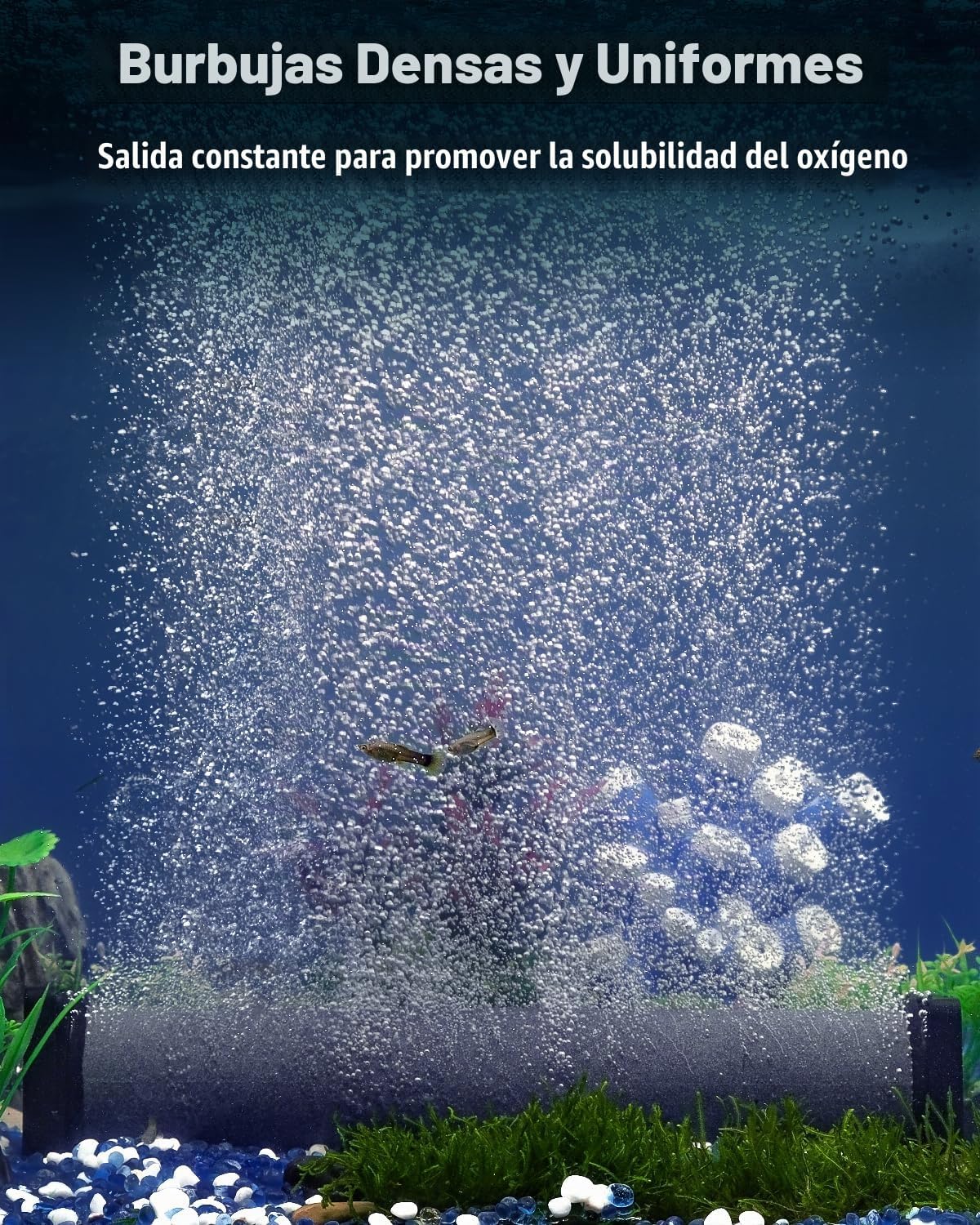 PIEDRA DE AIRE PARA ACUARIO PAWFLY 12 PULGADAS CILINDRO PARA OXIGENACIÓN - 2