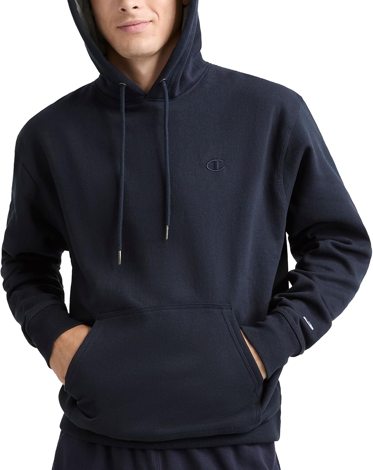 SUDADERA CON CAPUCHA PARA HOMBRE CHAMPION POWERBLEND AZUL MARINO TALLA L - 1