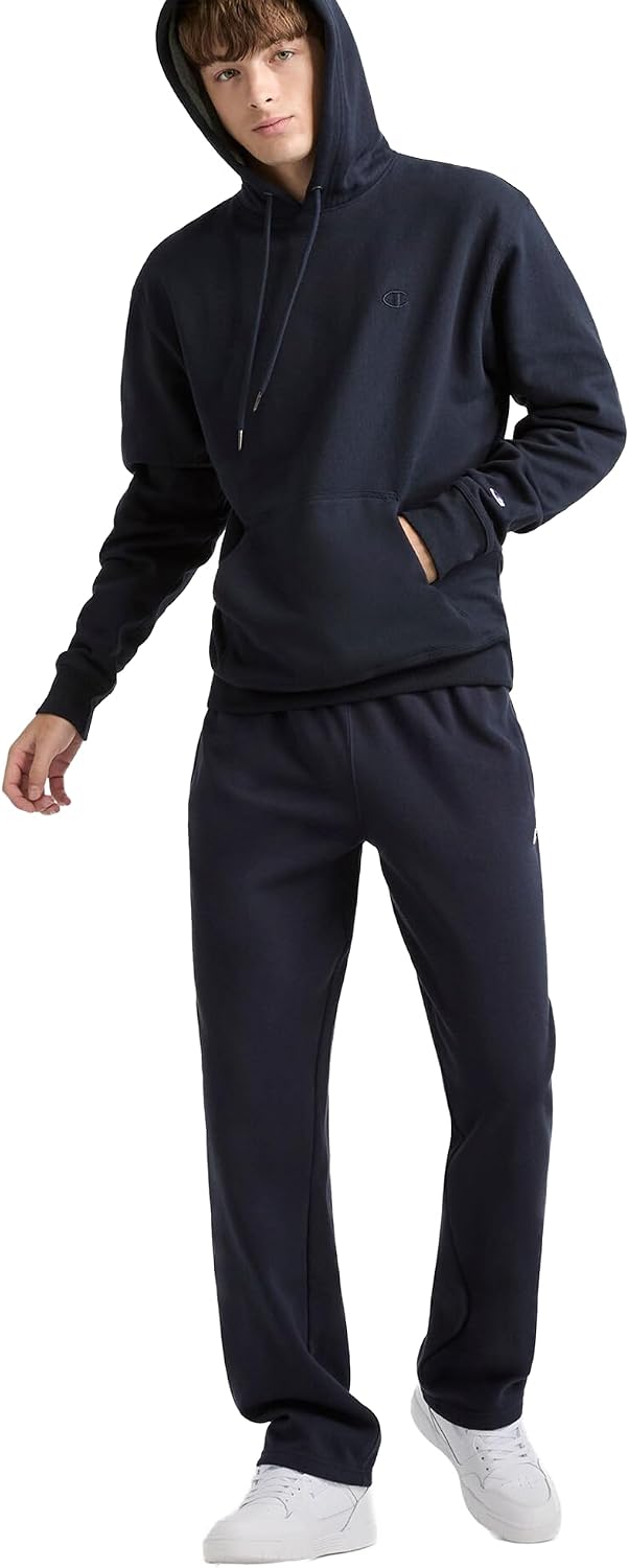 SUDADERA CON CAPUCHA PARA HOMBRE CHAMPION POWERBLEND AZUL MARINO TALLA L - 4
