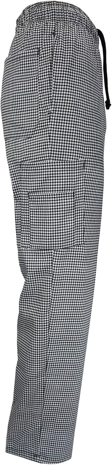 PANTALÓN CHEF CARGO NATURAL UNIFORMS CLASSIC 6 BOLSILLOS PACK DE 3 - 4