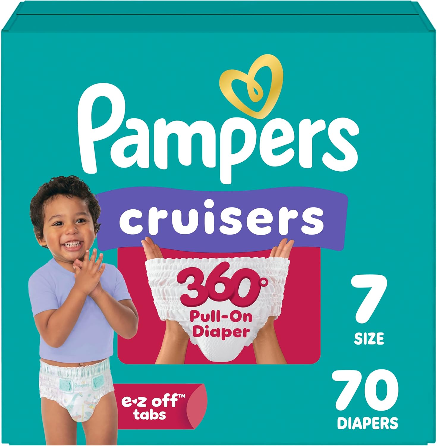 PAÑAL PAMPERS CRUISERS 360 TALLA 7 70 UNIDADES - 1