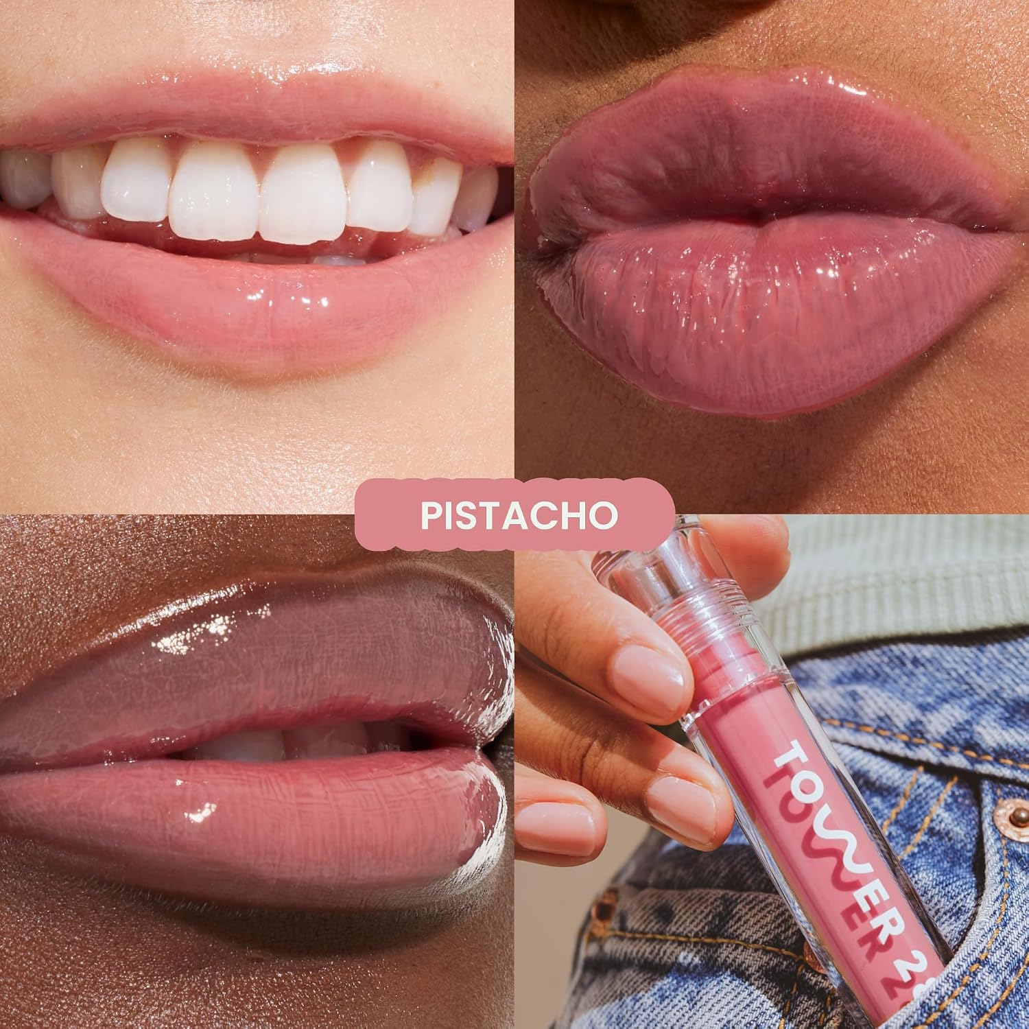BRILLO LABIAL TOWER 28 SHINEON LIP GLOSS JELLY PISTACHIO 0.13 OZ - 2