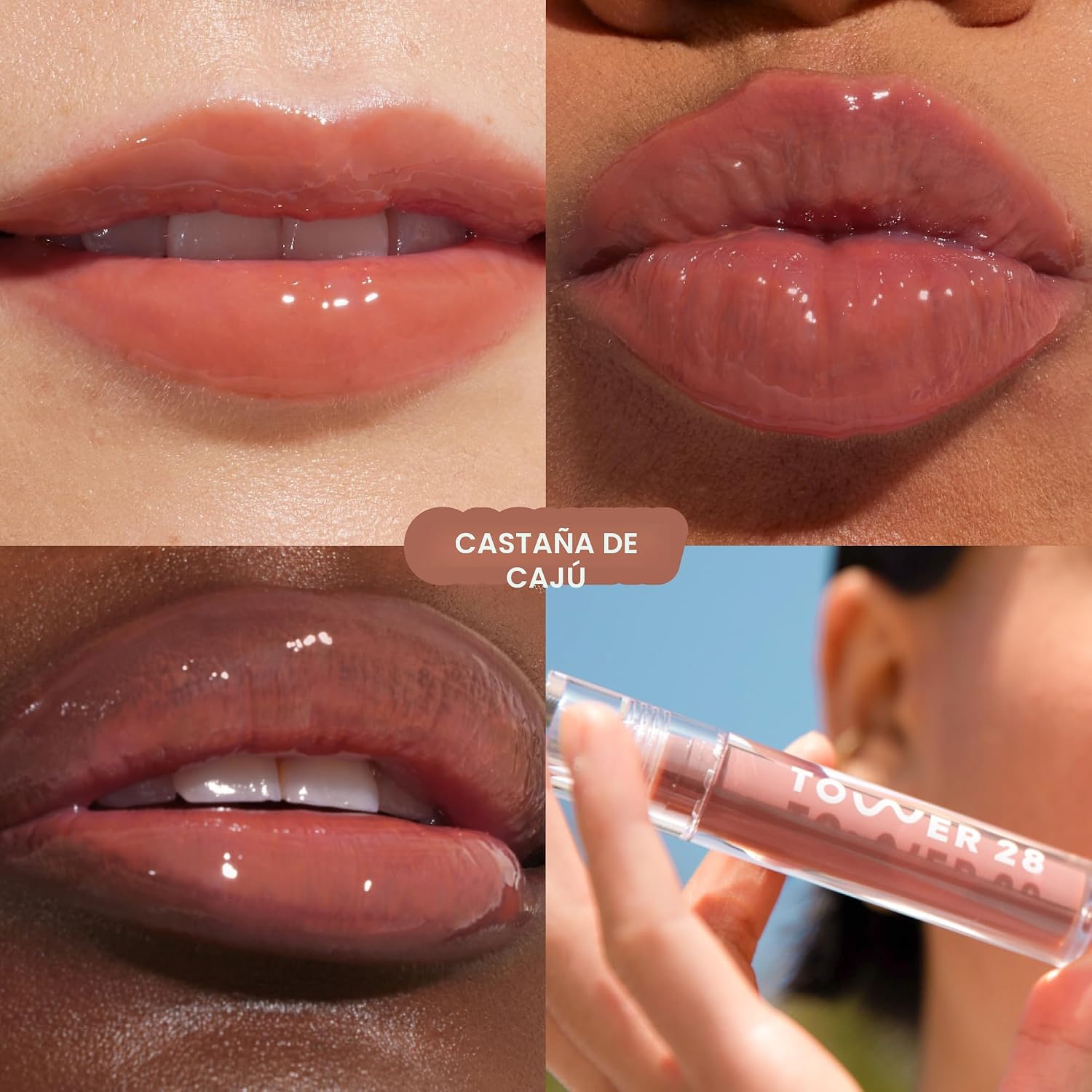 BRILLO LABIAL TOWER 28 SHINEON LIP GLOSS JELLY CASHEW 3.7G - 2