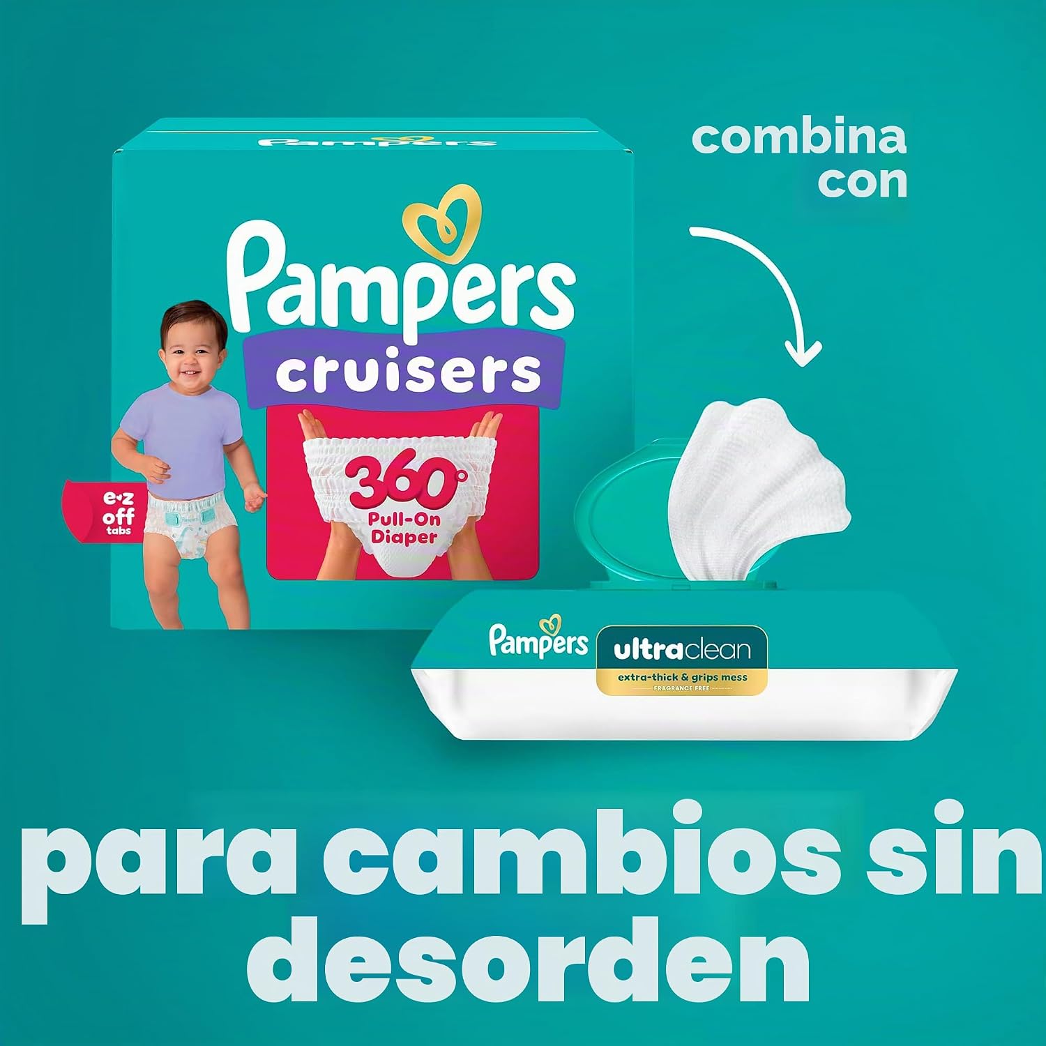 PAÑAL PAMPERS CRUISERS 360 TALLA G 48 UNIDADES - 5
