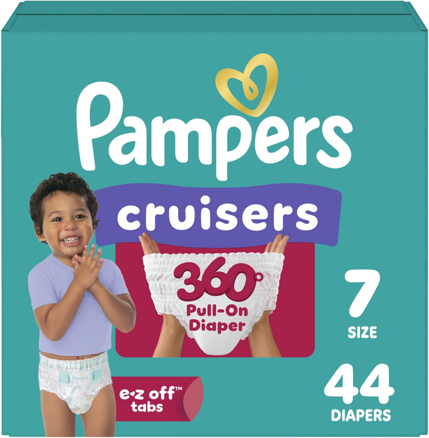 PAÑAL PAMPERS CRUISERS 360 TALLA 7 44 UNIDADES - 1
