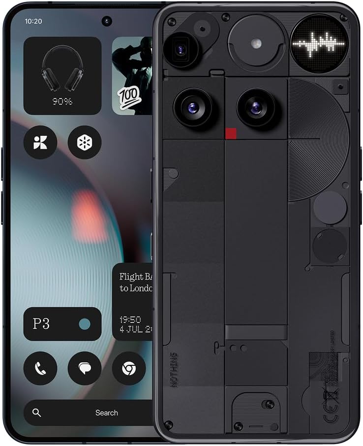 SMARTPHONE NOTHING PHONE (3) 256GB ANDROID 15 SNAPDRAGON 8S GEN4 NEGRO - 1