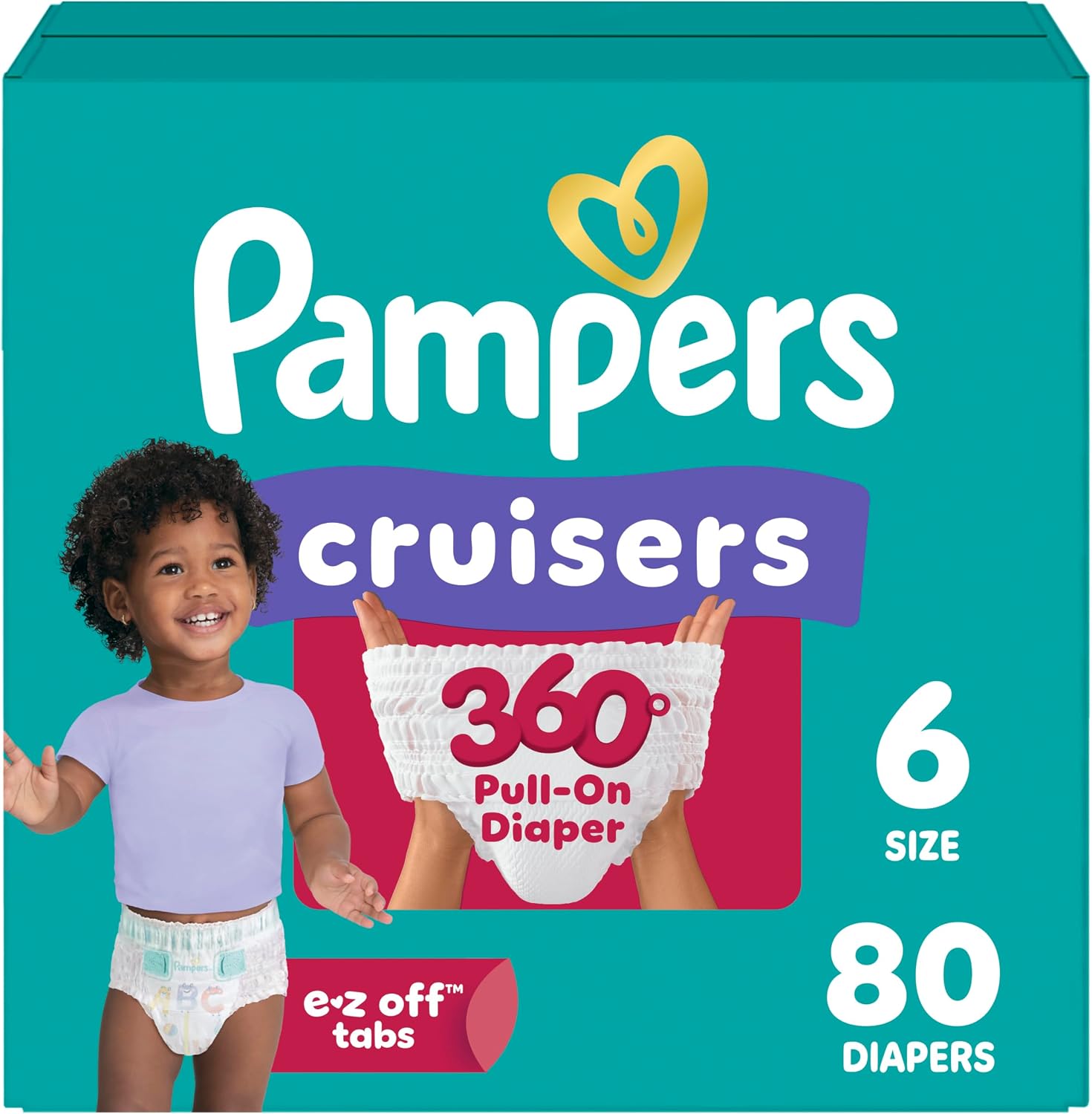 PAÑAL PAMPERS CRUISERS 360 TALLA G 80 UNIDADES - 1