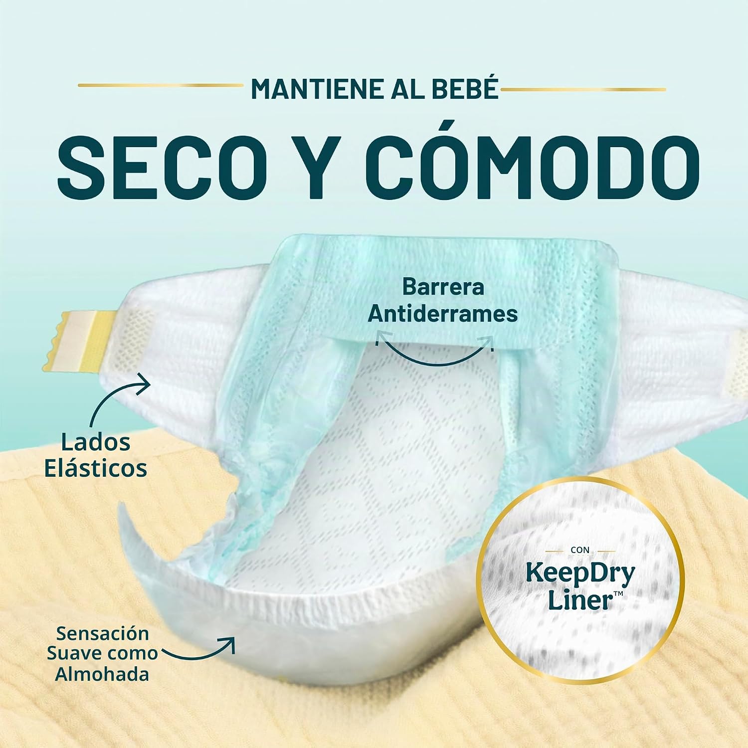 PAÑALES PAMPERS SWADDLERS TALLA 6 (35+ LBS) 16 UNIDADES - 3