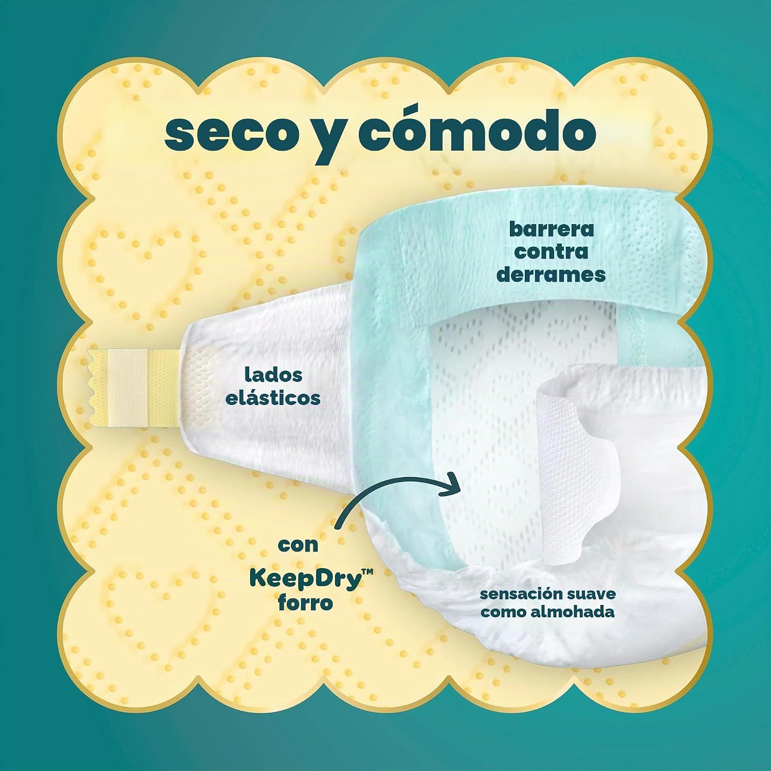 PAÑALES PAMPERS SWADDLERS TALLA 5 (20-37 LBS) 104 UNIDADES - 2