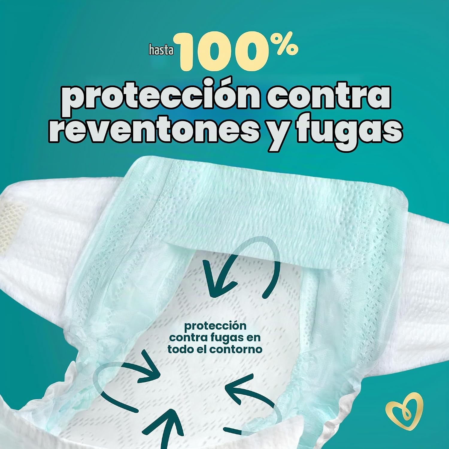 PAÑALES PAMPERS SWADDLERS TALLA 5 (20-37 LBS) 104 UNIDADES - 5