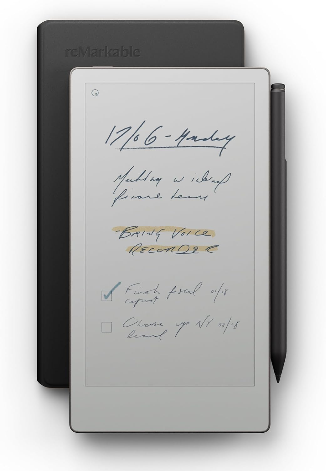 TABLET REMARKABLE PAPER PRO MOVE 7.3' CON MARKER PLUS Y FUNDA BOOK FOLIO NEGRA - 1