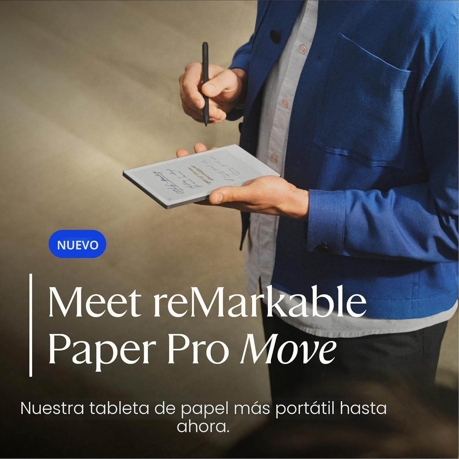TABLET REMARKABLE PAPER PRO MOVE 7.3' CON MARKER PLUS Y FUNDA BOOK FOLIO NEGRA - 3