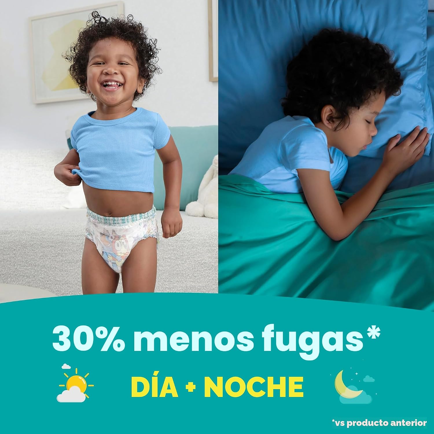 PAÑALES DE ENTRENAMIENTO PAMPERS EASY UPS TALLA 4 (2T-3T) BLUEY 25 UNIDADES - 4