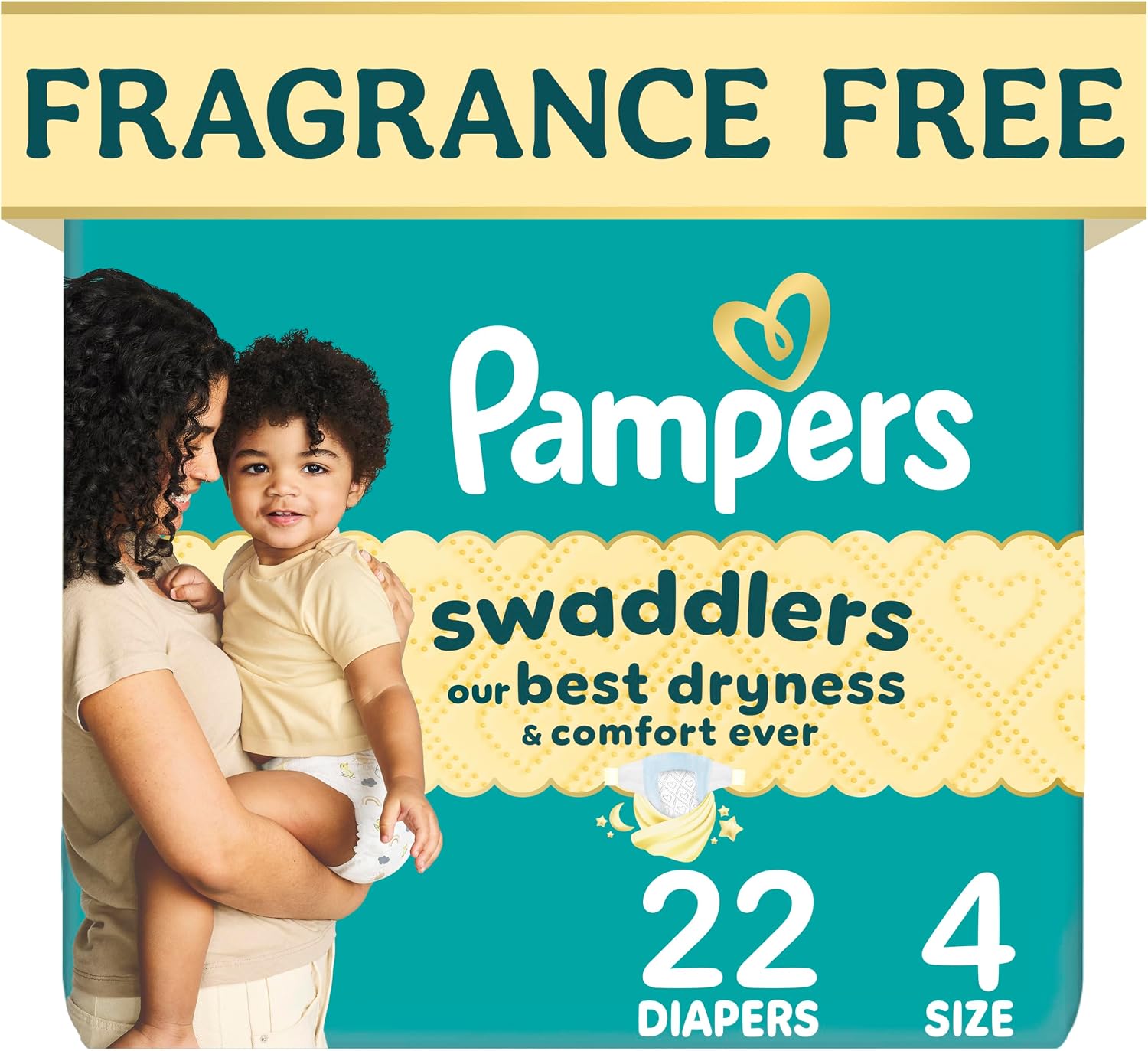 PAÑALES PAMPERS SWADDLERS TALLA 4 (15-34 LBS) 22 UNIDADES - 1