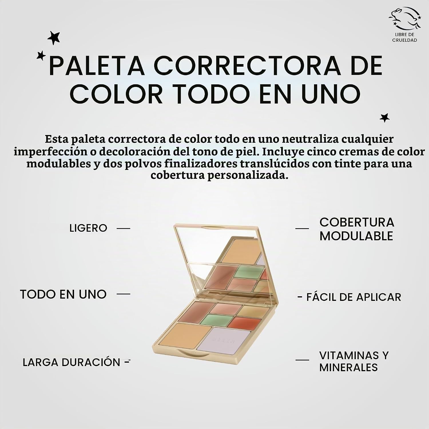 PALETA CORRECTORA DE COLOR STILA CORRECT Y PERFECT ALL-IN-1 CON POLVOS FIJADORES - 4