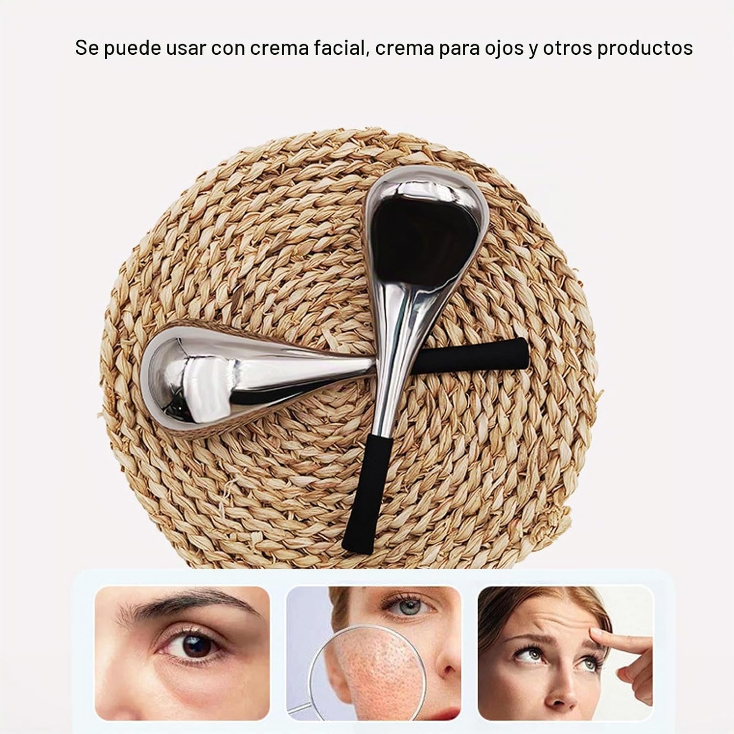 RODILLO FACIAL CRYO STICKS ACERO INOXIDABLE 304 PARA MASAJE Y DESINFLAMACIÓN - 4