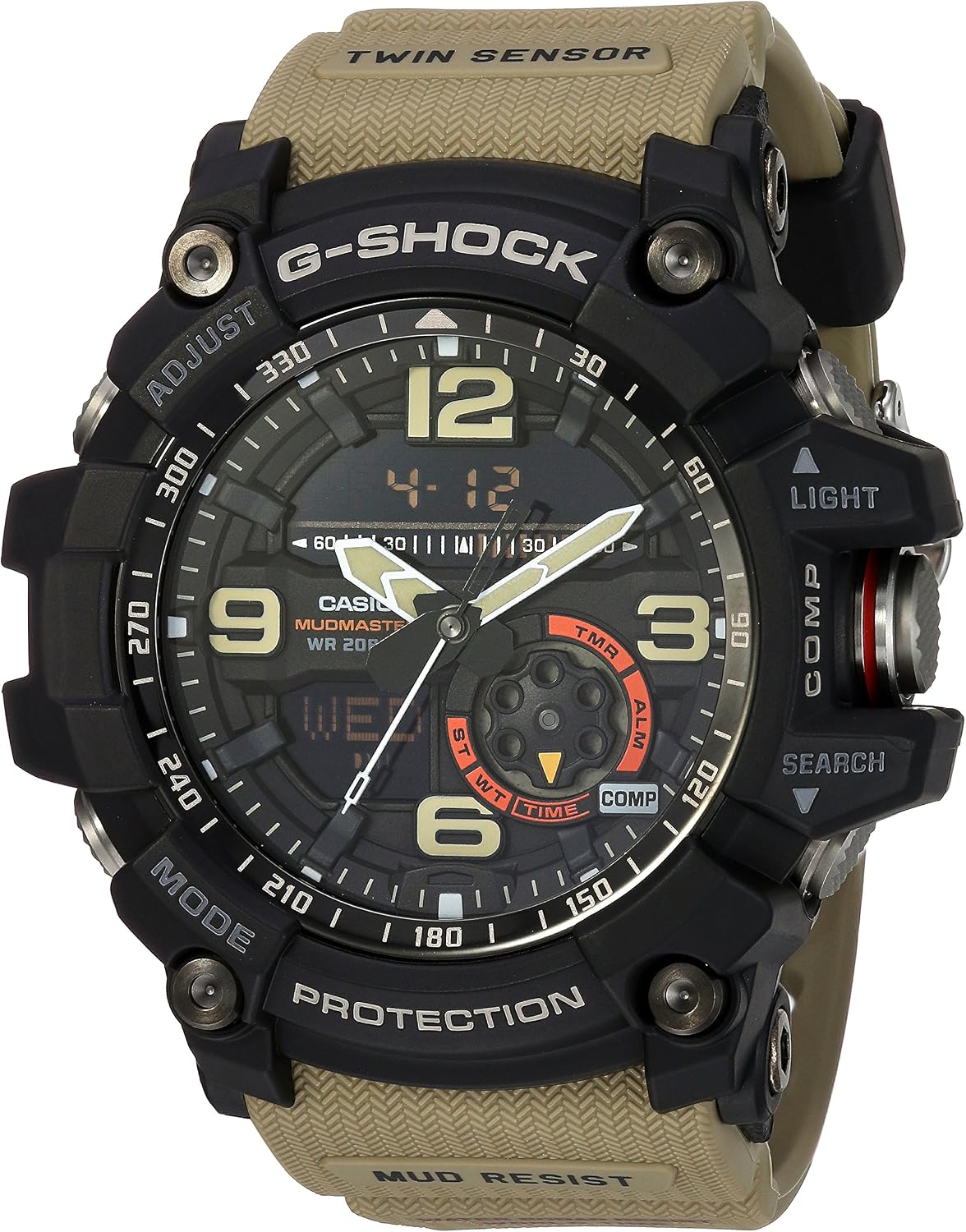 RELOJ CASIO G-SHOCK MUDMASTER GG1000-1A5 ANÁLOGO DIGITAL RESISTENTE AL BARRO - 1