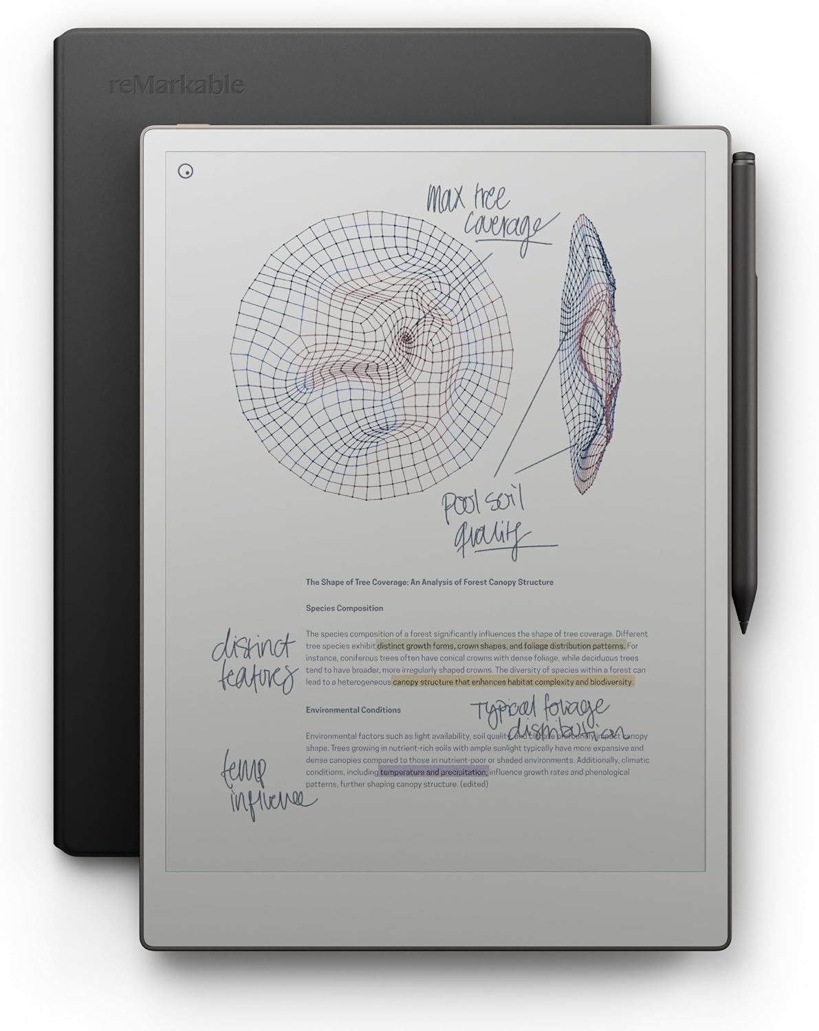 TABLET REMARKABLE PAPER PRO 11.8' CON MARKER PLUS Y FUNDA BOOK FOLIO NEGRA - 1