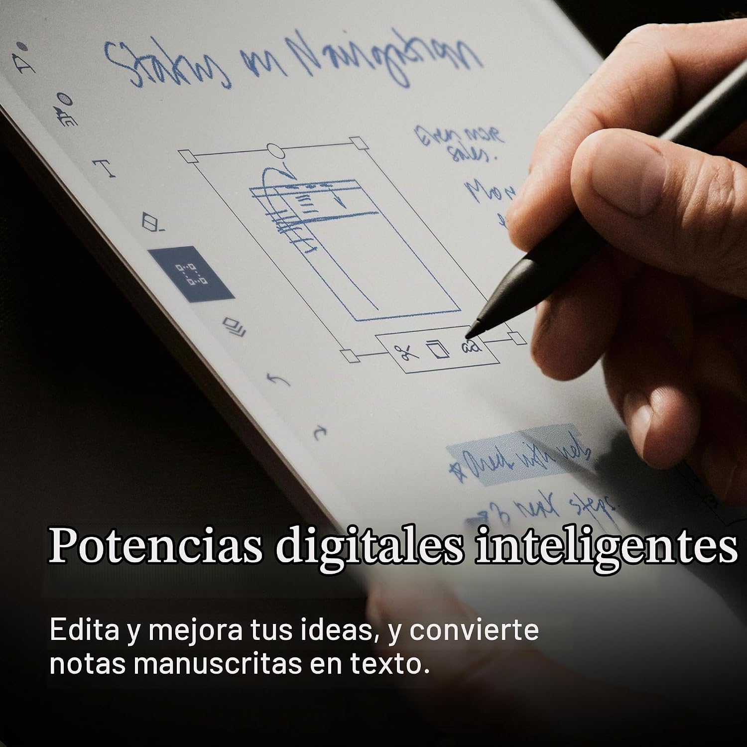 TABLET REMARKABLE PAPER PRO 11.8' CON MARKER PLUS Y FUNDA BOOK FOLIO NEGRA - 5