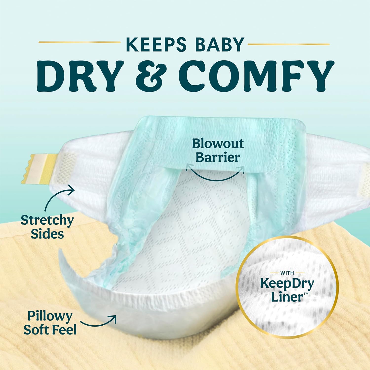 PAÑALES PAMPERS SWADDLERS TALLA 4 (15-34 LBS) 150 UNIDADES - 3