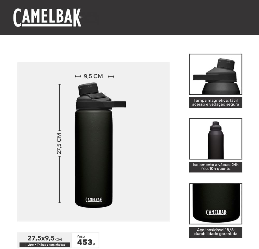 TERMO CAMELBAK CHUTE MAG ACERO INOXIDABLE CON TAPA MAGNÉTICA - 3