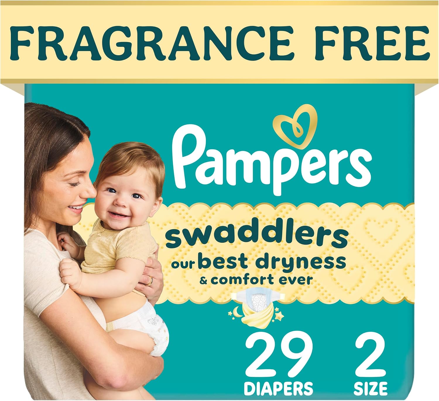 PAÑALES PAMPERS SWADDLERS TALLA 2 (10-22 LBS) 29 UNIDADES SIN FRAGANCIA - 1