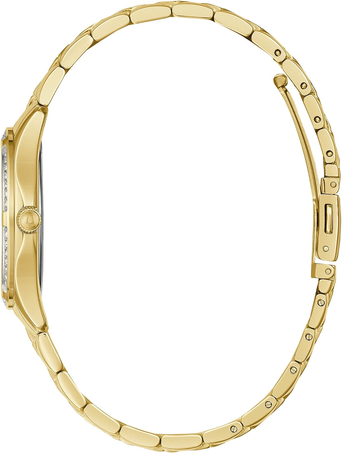 RELOJ BULOVA LADIES CRYSTAL STAINLESS STEEL 3-HAND QUARTZ, DIAL BLANCO MADREPERLA - 2