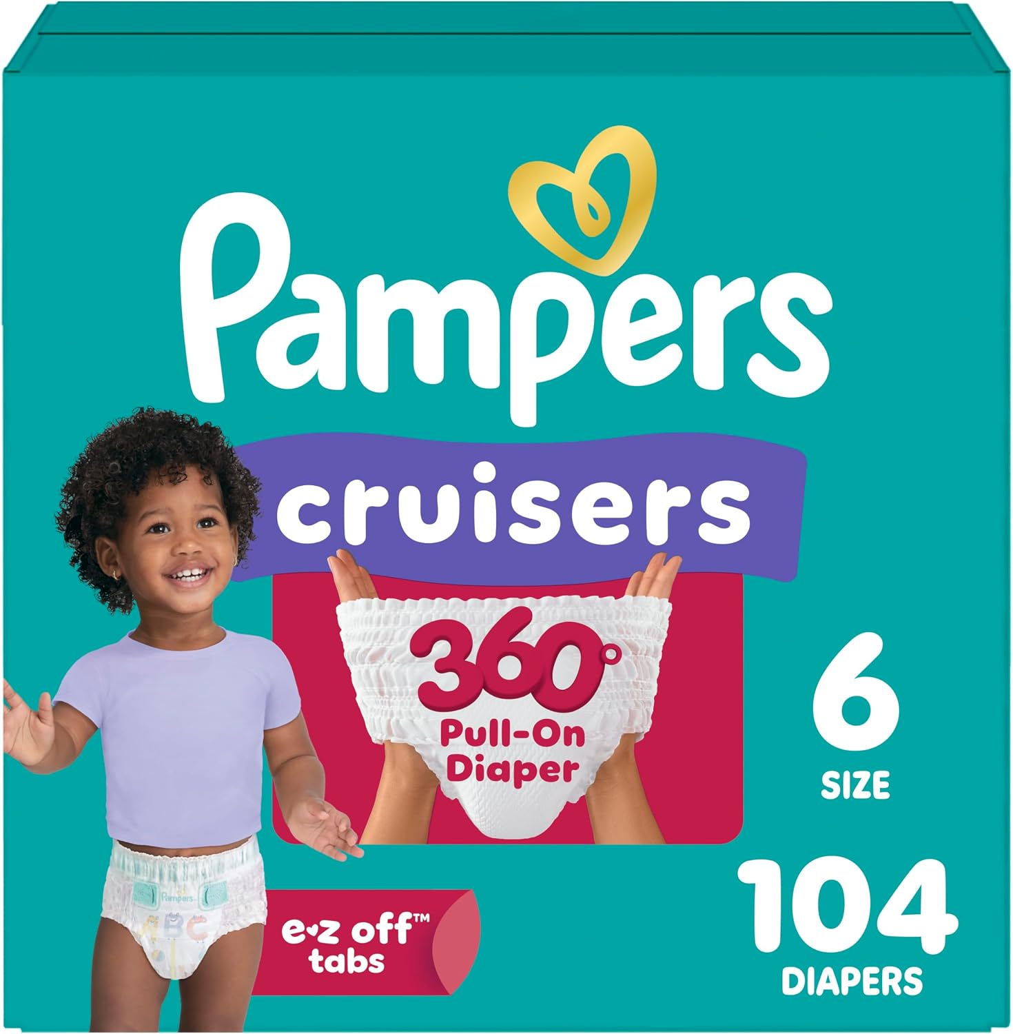 PAÑAL PAMPERS CRUISERS 360 TALLA G 104 UNIDADES - 1